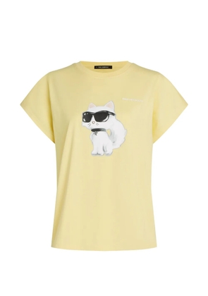 Karl Lagerfeld Ikon Choupette aquarelle T-shirt - Yellow