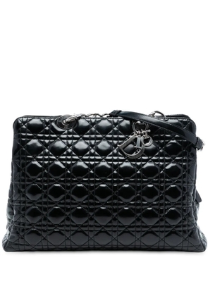 Christian Dior Pre-Owned 2013 Large Patent Cannage Lady Dior Soft Shopping tote bag - Black