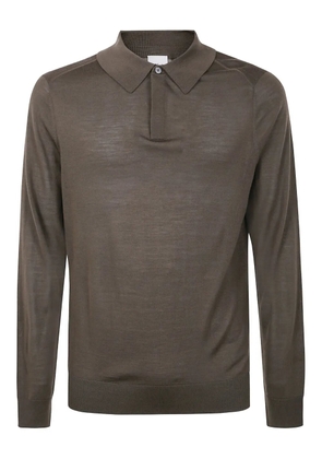 Paul Smith long-sleeve polo shirt - Brown