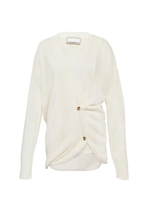 LITKOVSKA asymmetrical-button-up cardigan - Neutrals