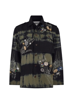 Libertine Buried Treasure tie-dye embellished jacket - Black