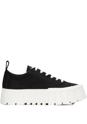 Tommy Hilfiger platform lace-up trainers - Black