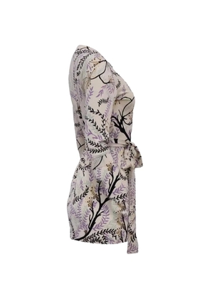 Missoni Pre-Owned printed tie wrap midi dress - Neutrals