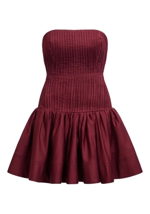Aje Vacation strapless mini dress - Red