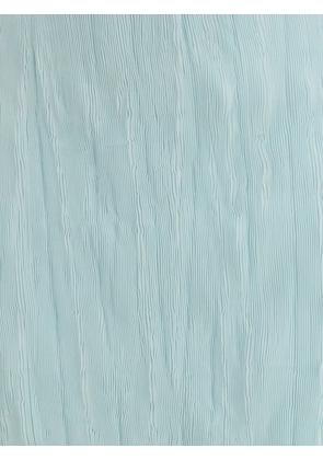 Gongdid Design Wavy textured midi skirt - Blue