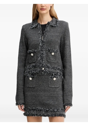 Blugirl fringed embellished cardigan - Grey