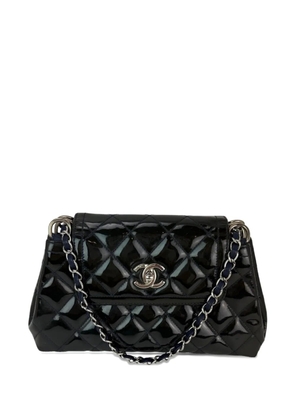 CHANEL Pre-Owned Medium coco patent leather crossbody bag - Blue