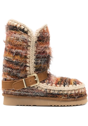 Mou 24 buckle-strap boots - Brown