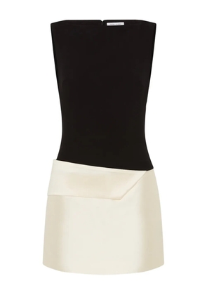 Rachel Gilbert Rikki two-tone mini dress - Black