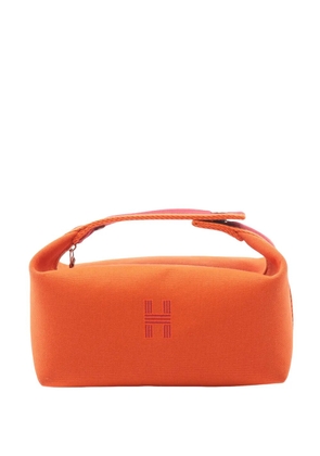 Hermès Pre-Owned 2010-2026 Small Toile Bride A Brac Case vanity bag - Orange