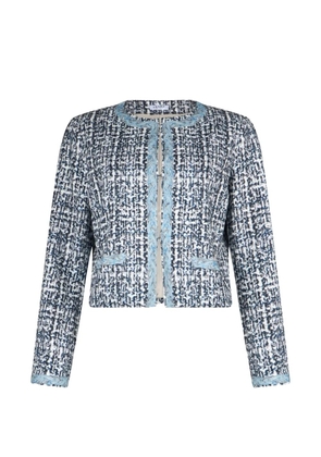 LIU JO bouclé braided jacket - Blue