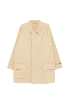 CROQUIS collared single-breasted coat - Neutrals