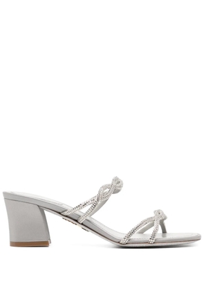 René Caovilla 55mm crystal-embellishment sandals - Grey