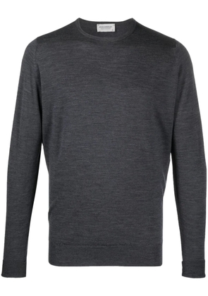 John Smedley plain crew-neck jumper - Grey