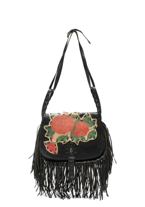 Valentino Garavani Pre-Owned 2010s floral-print shoulder bag - Black