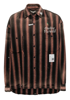Maison MIHARA YASUHIRO embroidered shirt - Brown