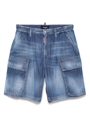 DSQUARED2 denim cargo shorts - Blue