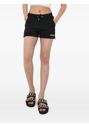 The Kooples side-stripe logo-detail shorts - Black