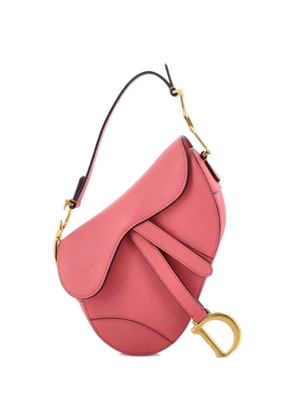 Christian Dior Pre-Owned Saddle Handbag Leather Mini shoulder bag - Pink