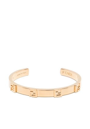 FENDI logo-plaque bracelet - Gold
