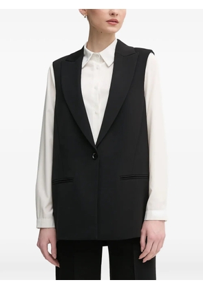 Marc Aurel button tailored gilet - Black