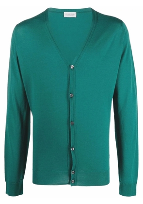 John Smedley Petworth fine knit cardigan - Green