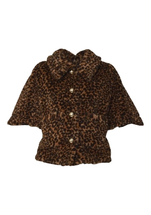 Max Mara brushed-effect jacket - Brown