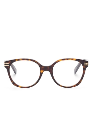 Bvlgari round-frame glasses - Brown