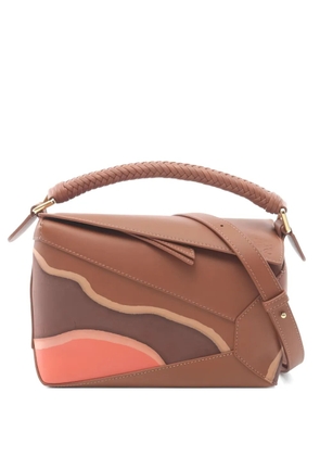 Loewe Pre-Owned 2020s Small Puzzle Edge Landscape tote bag - Brown