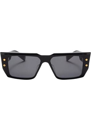 Balmain Eyewear logo square-frame sunglasses - Black