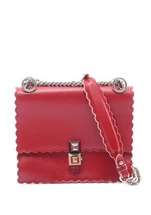 Fendi Pre-Owned mini Kan chain-strap leather satchel bag - Red
