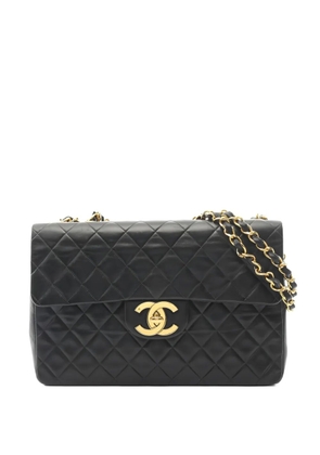 CHANEL Pre-Owned 1994-1996 34 Decamatelassé chain shoulder bag - Black