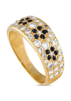 Van Cleef & Arpels Pre-Owned 18K yellow gold diamond and sapphire ring