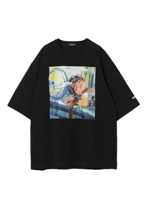 Undercover graphic-print cotton T-shirt - Black