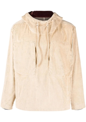 RANRA Steinn corduroy hooded jacket - Neutrals