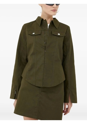 Résumé organic cotton fitted jacket - Green