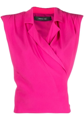 Federica Tosi shoulder pad tank top - Pink