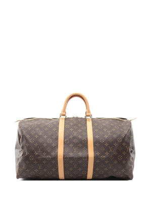 Louis Vuitton Pre-Owned 2006 55 Keepall monogram luggage bag - Brown