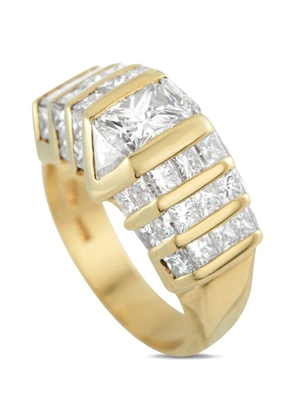 LB Exclusive diamond yellow gold ring