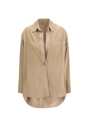 Salvatore Santoro suede jacket - Neutrals