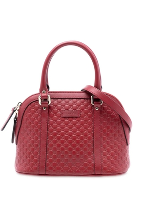 Gucci Pre-Owned 2016-2025 Mini Microguccissima Dome satchel - Red