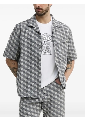 BALR. geometric-pattern shirt - Grey