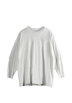 Rick Owens DRKSHDW layered long-sleeve sweashirt - Neutrals