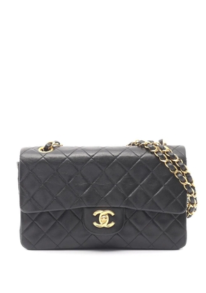 CHANEL Pre-Owned 1991-1994 Small Classic Lambskin Double Flap shoulder bag - Black
