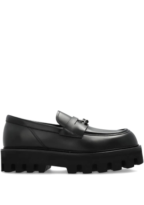 Alexander McQueen leather platform loafers - Black