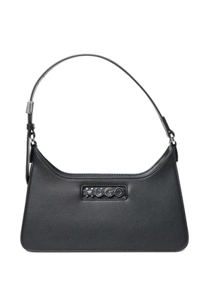 HUGO logo-plaque shoulder bag - Black