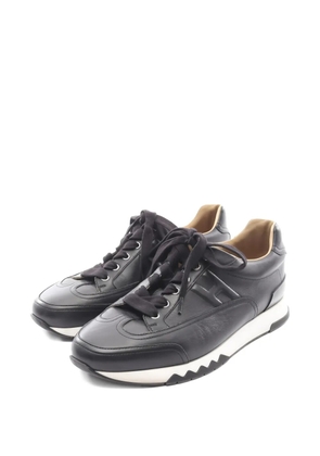 Hermès Pre-Owned 2000s Trail leather sneakers - Black