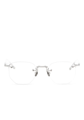 Matsuda square-frame glasses - Silver