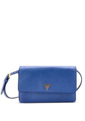 Prada Pre-Owned Wallet on Strap Saffiano Leather Small crossbody bag - Blue