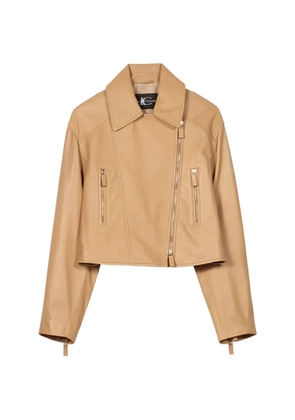 Luisa Cerano leather jacket - Neutrals